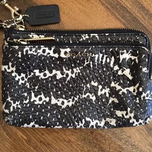 Coach Wristlet - Black/White